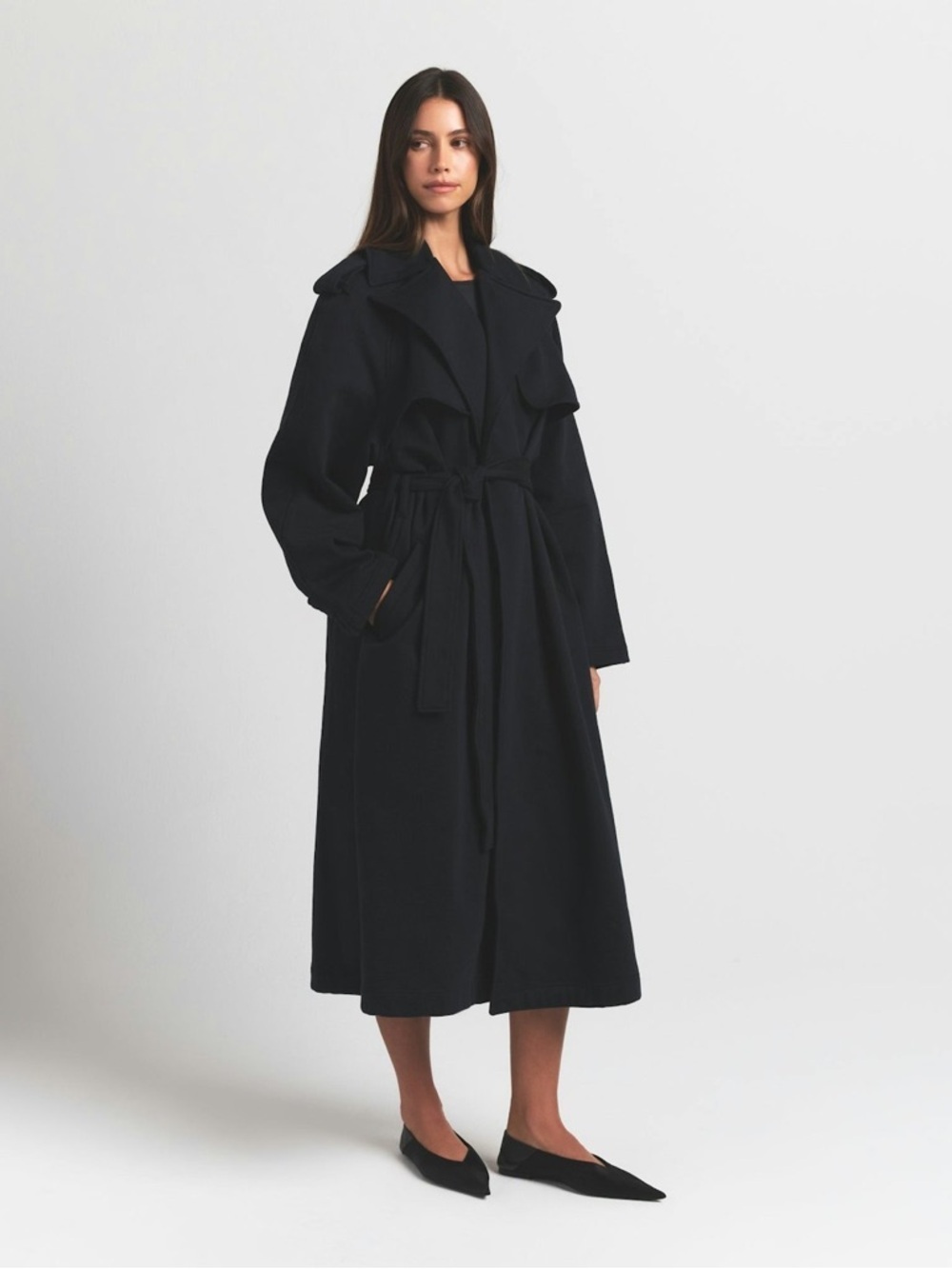 SKIMS Boyfriend Fleece Oversized Trench Coat